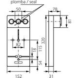Tablica licznikowa TL-1F-3X25A 10.10 OPATÓWEK
