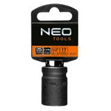 Nasadka udarowa 1/2", 17 x 38mm, Cr-Mo