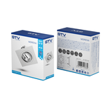 SUFITOWA OPRAWA PUNKTOWA MORENA, IP20, KWADRAT, INOX