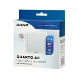 Dzwonek elektromechaniczny dwutonowy QUARTO AC 230V biały OR-DP-MR-149/W ORNO