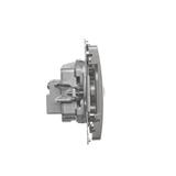 Simon Basic Gniazdo antenowe TV-DATA 1x wejście: 5–1000 MHz satynowy