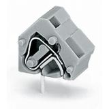 złączka do płytek drukowanych jasnoszara raster 10/10,16 mm