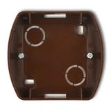 TREND Puszka montażowa pozioma pojedyncza brązowa