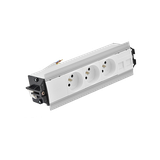 SIMON 480 TS48-530E300K0-30 Indesk 3 gn. typ E i płytka dla 2 złączy RJ45 keystone; złącze 10 cm prz