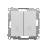 Simon 55 Przycisk zwierny podwójny zwierny bez piktogramu – osobne podświetlenie dla każdego klawisz