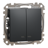 Sedna Design & Elements, łącznik świecznikowy z podświetleniem, czarny antracyt