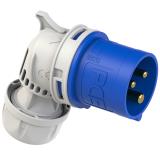 WTYCZKA PRZENOŚNA KĄTOWA  16A 230V 2P+Z  IP44