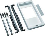 univers N Blok dla szyn zbiorczych poziomych 60mm 4-pol. 4xDII/3xDIII/6xD02 450x250mm UE31E3A HAGER