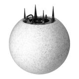 Lampa ogrodowa OFELIA kula E27 oprawa IP65 kamień 38cm wbijana AD-OP-6589GE27ZW ORNO