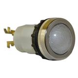 Lampka D22MS 24V-230V metalowa biała