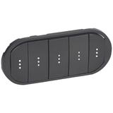 CELIANE - Klawisz Pięciokrotny Ze Wskaźnikiem/Podświetleniem LED Grafitowy, Legrand