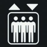 BERKER W.1 Folia do sygnalizatora świetlnego symbol winda 19058005 HAGER