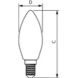 Żarówka LED świeczka 6,5W=60W 806lm 4000K barwa neutralna LEDCandle 6,5-60W B35 E14 840 PHILIPS