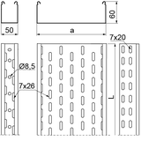KCP400H60/3 N KORYTKO 1,5 MM