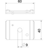 GMA/M8, UCHWYT ŚRODKOWY 60X40
