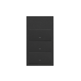 Simon 100 Panel 2-krotny pion: 3 klawisze czarny mat