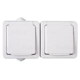 TEKNO 05-1254-102 bi Gniazdo zasilające francuskie podwójne z ochroną styków