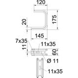 TPD/145, UCHWYT SCIENNY I SUFITOWY