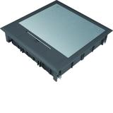 tehalit.VE-EE Pokrywa uchylna VQ12 244x244 wykładzina 5mm czarny PA VQ12059005 HAGER