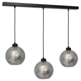 Milagro lampa wisząca Sofia Smoked 3xE27 czarna MLP65800