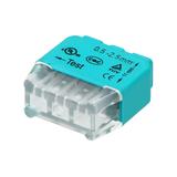 Złączka instalacyjna wciskana 3-przewodowa; na drut 0,75-2,5mm2; IEC 300V/24A; Blister 10 szt. OR-SZ