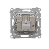 Simon 55 Gniazdo antenowe R-TV-SAT przelotowe 7dB 1x Wejście: 5 MHz÷2,4 GHz Szampański mat