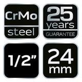 Nasadka udarowa 1/2" długa, 24 x 78mm , Cr-Mo