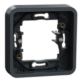 Mureva, podstawapodtynkowa pojedyncza z pazurkami, antracyt