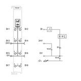 moduł 8DI 24V DC 0,2ms WAGO
