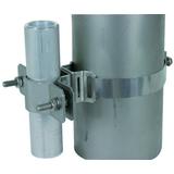 Element mocujący do rur fi 40 mm z obejmą taśmową, stal nierdzewna NIRO