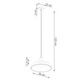 Lampa wisząca INDY biała