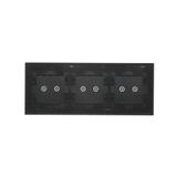 Simon 54 Touch Panel dotykowy S54 Touch 3 moduły 2 pola dotykowe poziome + 2 pola dotykowe poziome + 2 pola dotykowe poziome zastygła lawa DSTR3222/73 KONTAKT