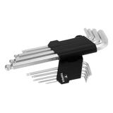 Klucze sześciokątne 1.5-10 mm, zestaw 9 szt.