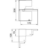 GS-AI70210RW, NAROŻE WEWN. 70X210 CZ.B.