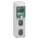 Rozdzielnica natynkowa 1x5 Mureva (dawna Kaedra) IP65 gMRV-1-5-NT-T/2 2 otwory 90x100mm 13178 Schneider