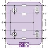 Moduł do ogranicznika przepięć BLITZDUCTOR XT, do RS 485, RS 422, V.11, Bitbus, MODBUS, S-Bus, ochro