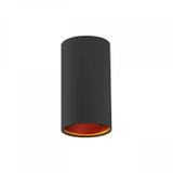 CHLOE GU10 IP20 tuba czarna złota oczko nieregulowane