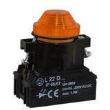 Lampka L22WD/24V-230V żółta
