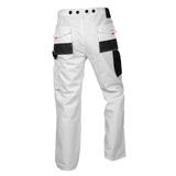 Spodnie robocze, białe, rozmiar S/48