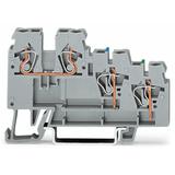 3-przewodowa złączka do elementów w. szara