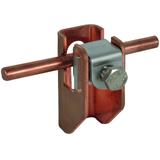 Wspornik ścienny do płaskownika gr. do 12 mm, ze śrubą M8, Cu