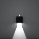 Sollux Kinkiet LUCA czarny LED IP54 SL.0545