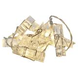 Dekoracje 10 LED 1,35m klamerki 2x AA WW, timer