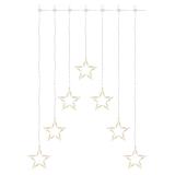 Lampki świąteczne kurtyna 70 LED sople gwiazdki 67x125 cm ciepła biel IP44 DCGW14 EMOS