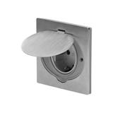 Hermetyczne gniazdo elektryczne, IP44 stal nierdzewna, wersja Schuko OR-AE-1397(GS) ORNO