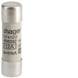 Wkładka bezpiecznikowa cylindryczna CH-14 14x51mm gG 12A 500VAC LF412G HAGER