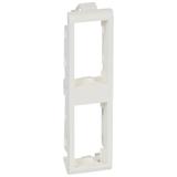 MOSAIC UCHWYT DO WĄSKICH ŚCIANEK - 2X1 MODUŁ PIONOWO BIAŁY DO NR. REF. 0800 10, Legrand