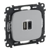 VALUR:AL ŁADOWAR 2XUSB A+C 3A, Legrand