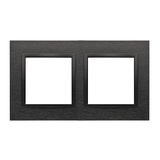 Simon 54 NATURE WMDZ-0120xS-083 Ramka 2-krotna Nature-Metal, INOX DARK, IP20/IP44. (IP44-należy zast DRN2/83 KONTAKT
