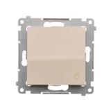 Simon 54 Przycisk „światło” 10A 250V szybkozłączka kremowy DS1.01/41 KONTAKT